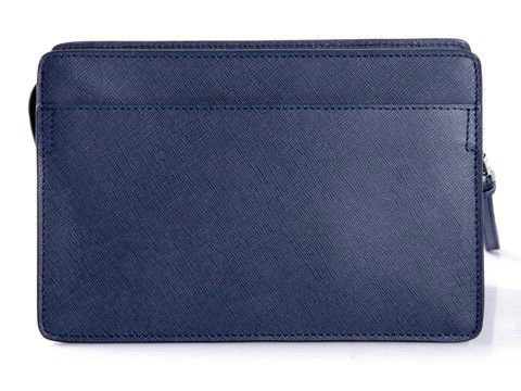 2014 Prada Saffiano Leather Document Holder VR0091 blue for sale - Click Image to Close